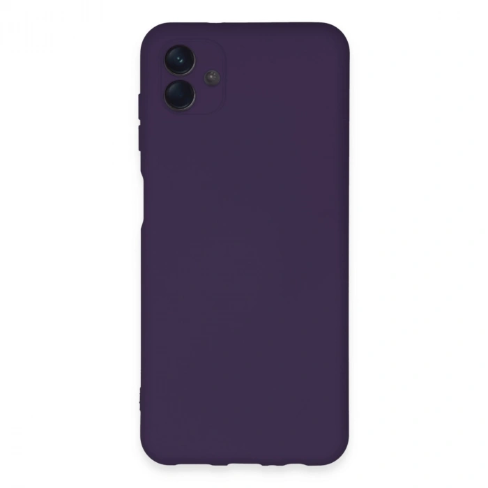 Samsung Galaxy A04e Kılıf Nano İçi Kadife Silikon - Mor