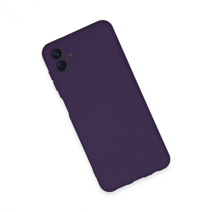 Samsung Galaxy A04e Kılıf Nano İçi Kadife Silikon - Mor