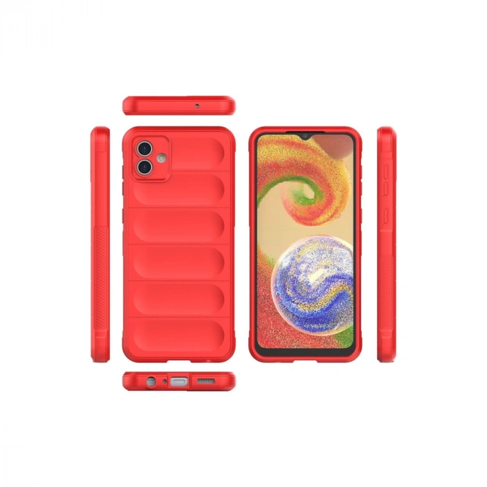 Samsung Galaxy A04e Kılıf Optimum Silikon - Kırmızı
