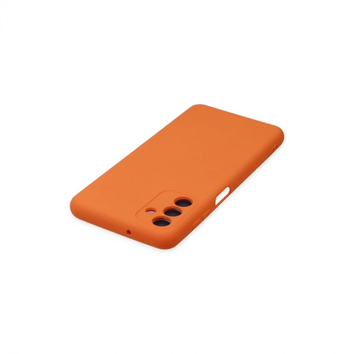 Samsung Galaxy A04s Kılıf Nano İçi Kadife Silikon - Turuncu