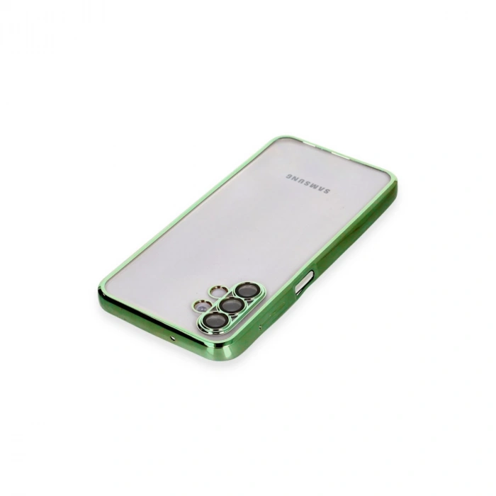 Samsung Galaxy A04s Kılıf Razer Lensli Silikon - Yeşil