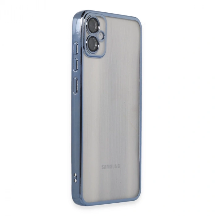 Samsung Galaxy A05 Kılıf Razer Lensli Silikon - Lacivert