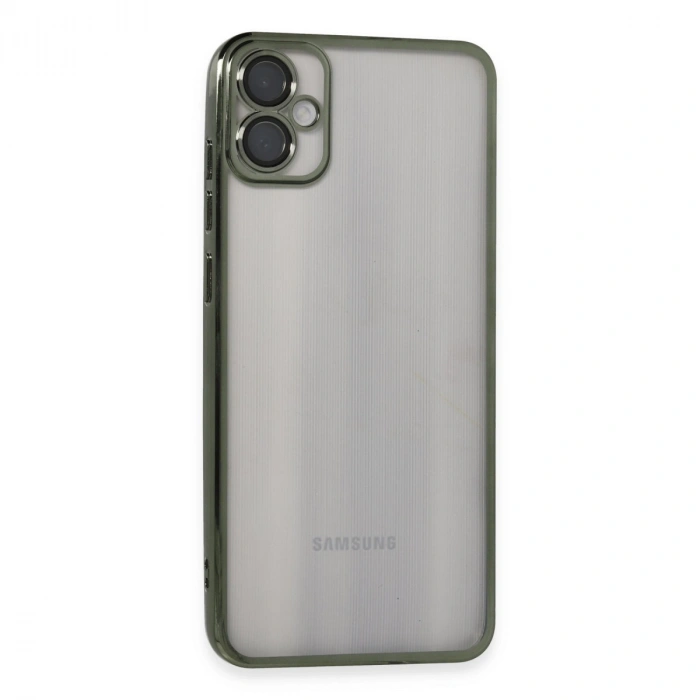 Samsung Galaxy A05 Kılıf Razer Lensli Silikon - Yeşil