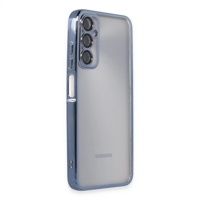 Samsung Galaxy A05s Kılıf Razer Lensli Silikon - Açık Mavi