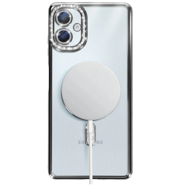 Samsung Galaxy A06 Joke Simli Magneticsafe Kılıf - Siyah