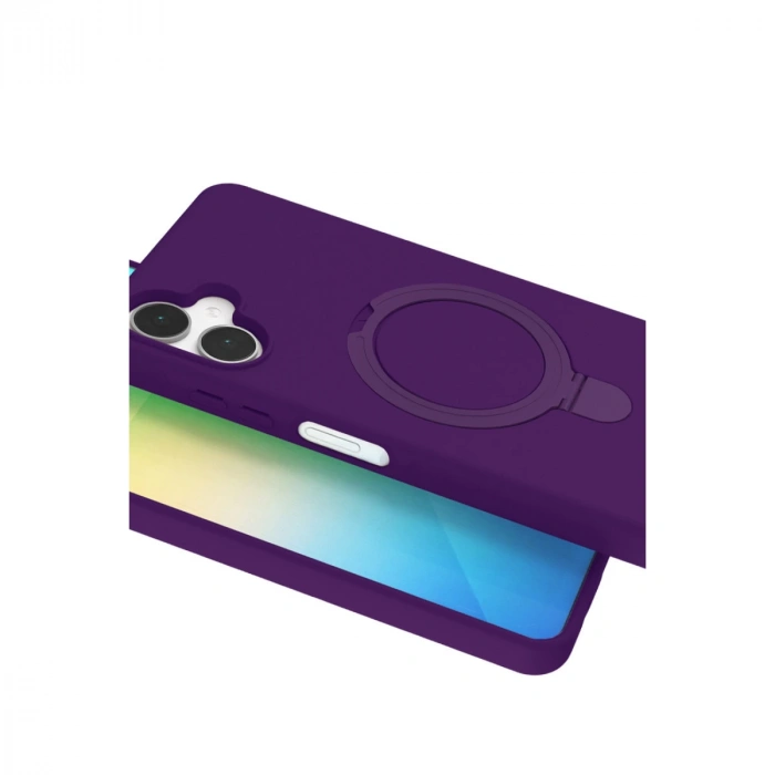 Samsung Galaxy A06 Regal Magsafe Standlı Kapak - Derin Mor