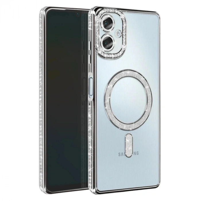 Samsung Galaxy A07 4g Joke Simli Magneticsafe Kılıf - Gümüş