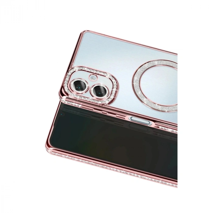 Samsung Galaxy A07 4g Joke Simli Magneticsafe Kılıf - Pembe