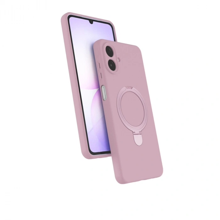 Samsung Galaxy A07 4g Regal Magsafe Standlı Kapak - Açık Pembe