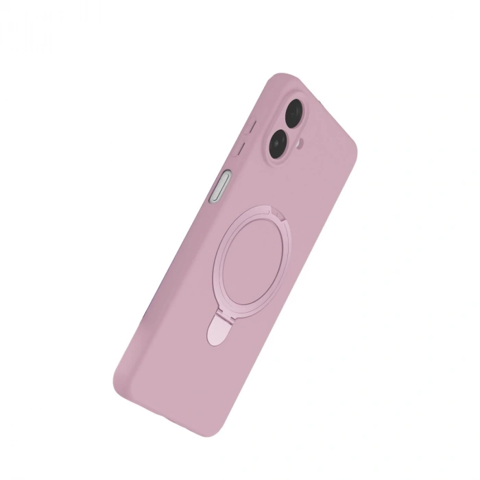 Samsung Galaxy A07 4g Regal Magsafe Standlı Kapak - Açık Pembe