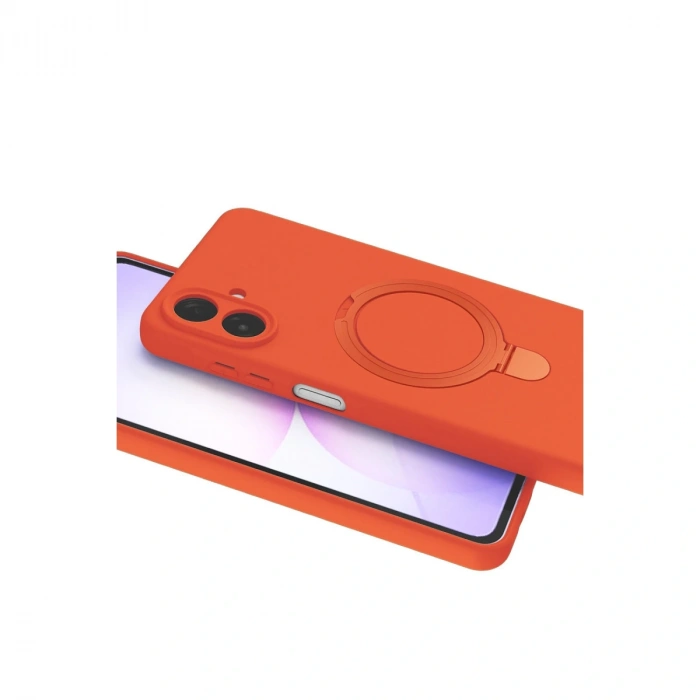 Samsung Galaxy A07 4g Regal Magsafe Standlı Kapak - Turuncu
