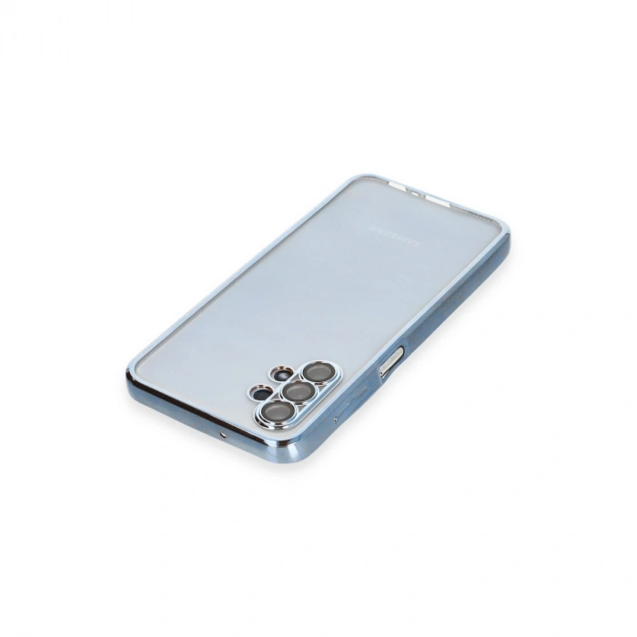 Samsung Galaxy A13 4g Kılıf Razer Lensli Silikon - Açık Mavi