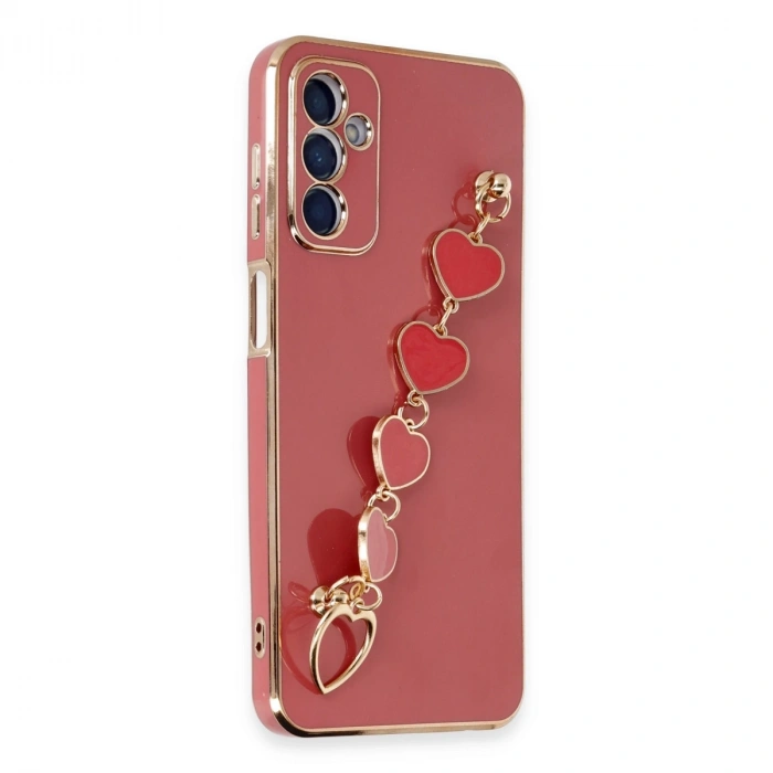 Samsung Galaxy A14 4g Kılıf Esila Silikon - Kırmızı