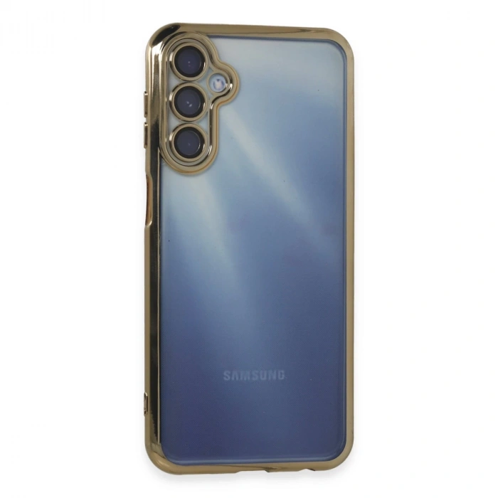 Samsung Galaxy A15 4g Kılıf Razer Lensli Silikon - Gold