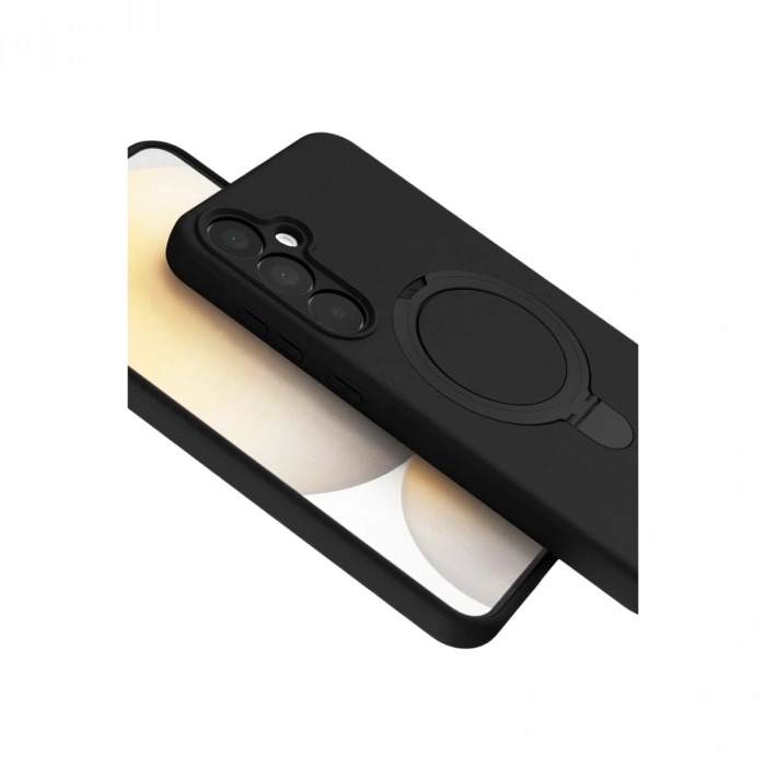 Samsung Galaxy A15 4g Regal Magsafe Standlı Kapak - Siyah