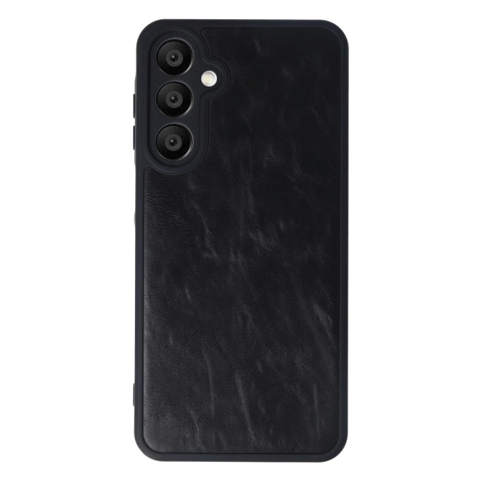 Samsung Galaxy A16 5g Kılıf Aras Deri Kapak - Siyah