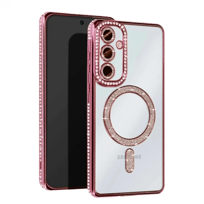 Samsung Galaxy A17 5g Joke Simli Magneticsafe Kılıf - Pembe
