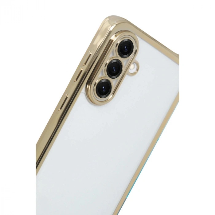 Samsung Galaxy A17 5g Razer Lensli Silikon - Gold