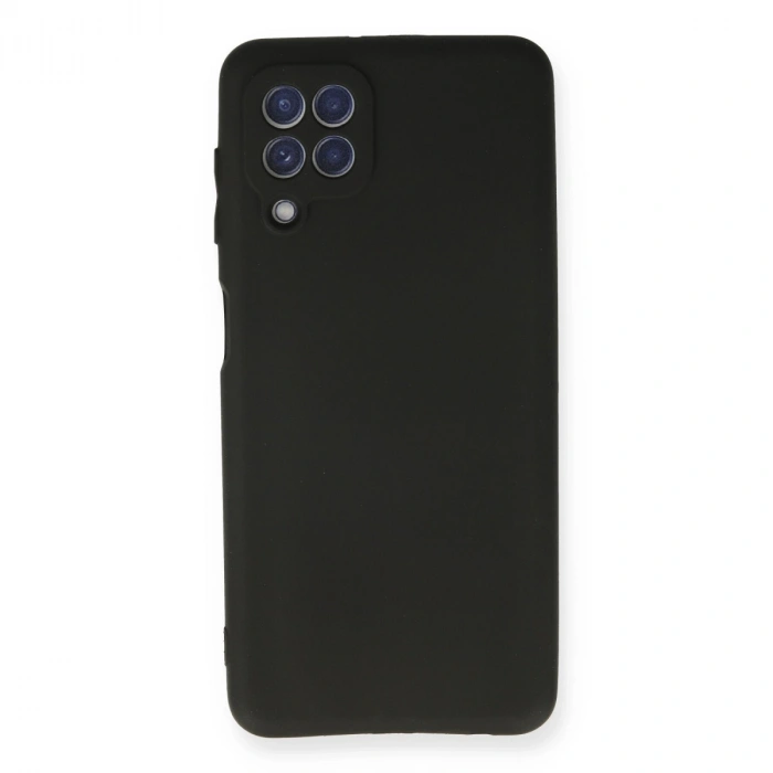Samsung Galaxy A22 Kılıf First Silikon - Siyah