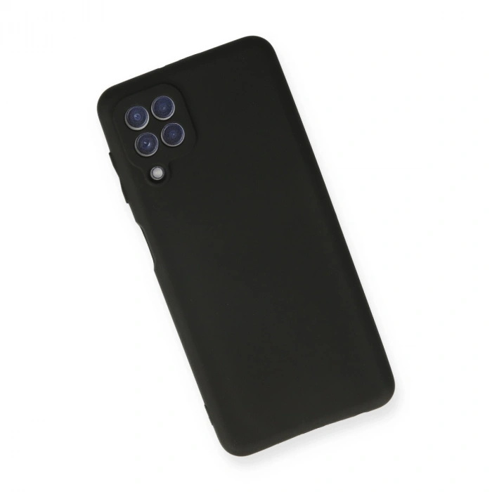 Samsung Galaxy A22 Kılıf First Silikon - Siyah