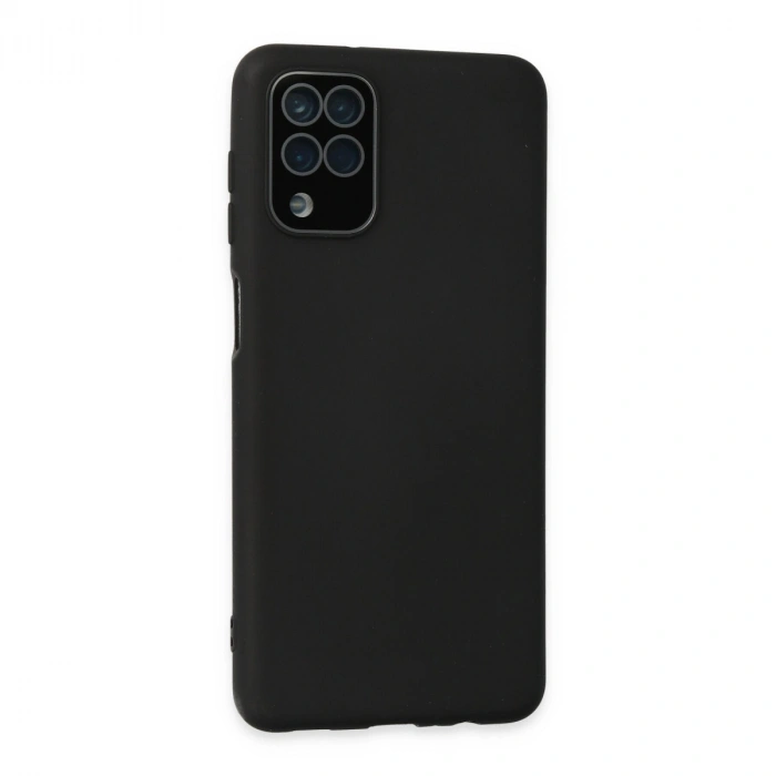 Samsung Galaxy A22 Kılıf Lansman Glass Kapak - Siyah