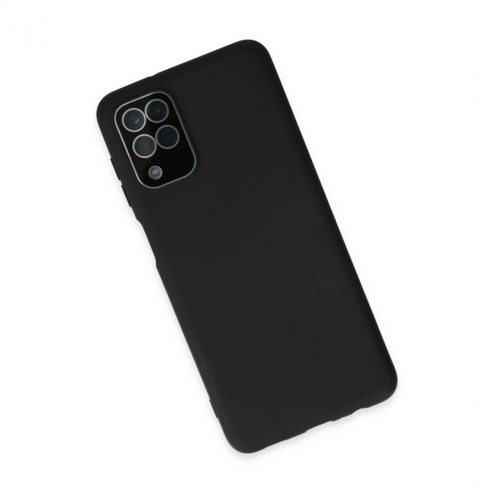 Samsung Galaxy A22 Kılıf Lansman Glass Kapak - Siyah