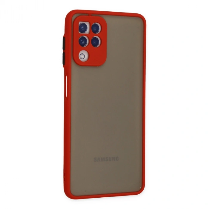Samsung Galaxy A22 Kılıf Montreal Silikon Kapak - Kırmızı