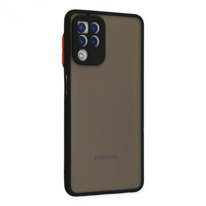 Samsung Galaxy A22 Kılıf Montreal Silikon Kapak - Siyah