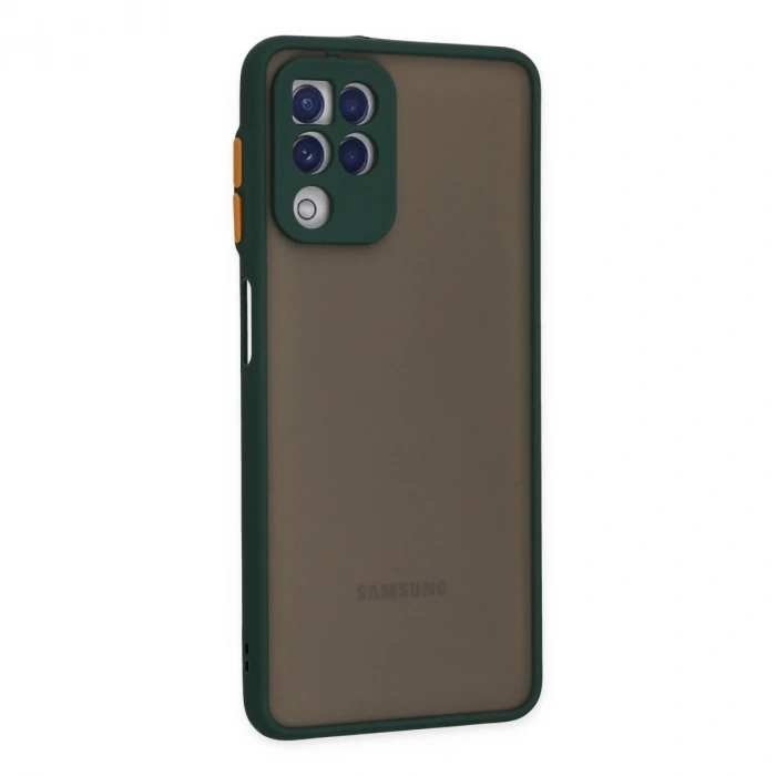 Samsung Galaxy A22 Kılıf Montreal Silikon Kapak - Yeşil