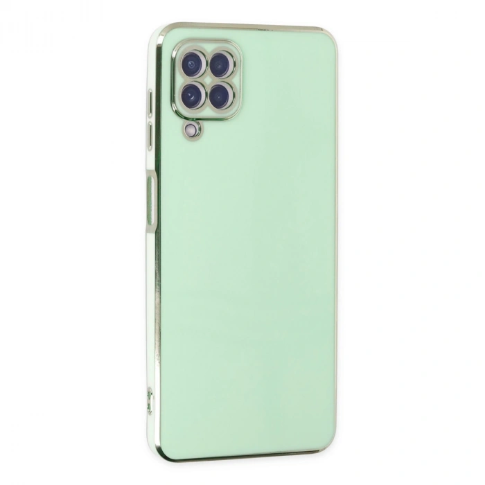 Samsung Galaxy A22 Kılıf Volet Silikon - Açık Yeşil