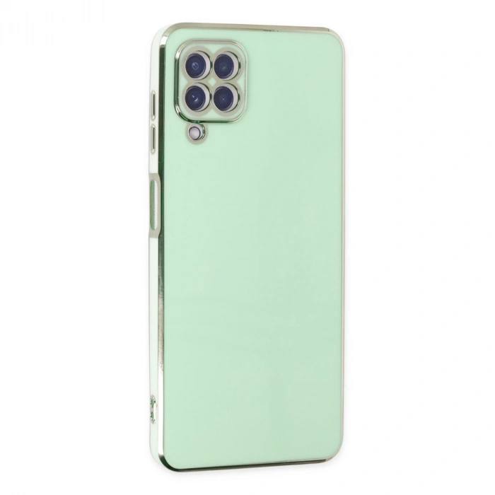 Samsung Galaxy A22 Kılıf Volet Silikon - Açık Yeşil