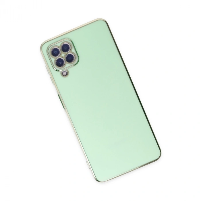 Samsung Galaxy A22 Kılıf Volet Silikon - Açık Yeşil