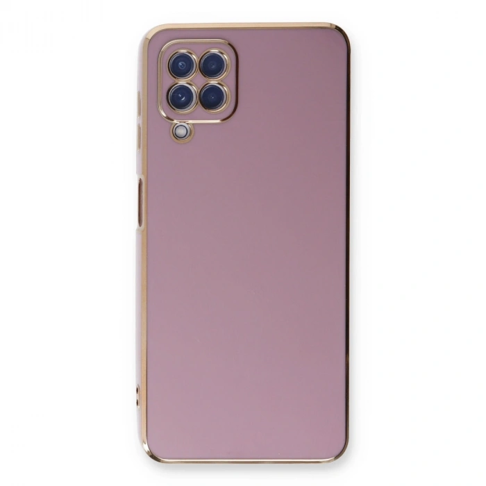 Samsung Galaxy A22 Kılıf Volet Silikon - Mor