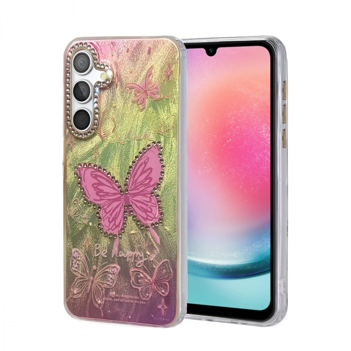 Samsung Galaxy A24 4g Kılıf Blade Aynalı Desenli Kapak - Desen 5