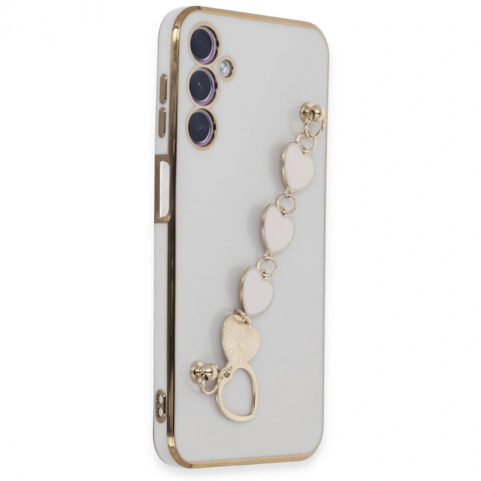 Samsung Galaxy A24 4g Kılıf Esila Silikon - Beyaz