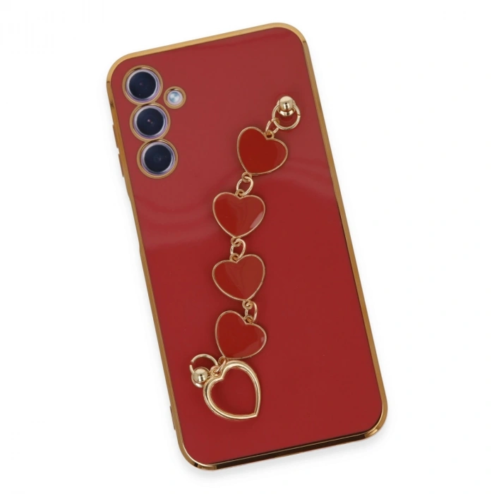 Samsung Galaxy A24 4g Kılıf Esila Silikon - Kırmızı