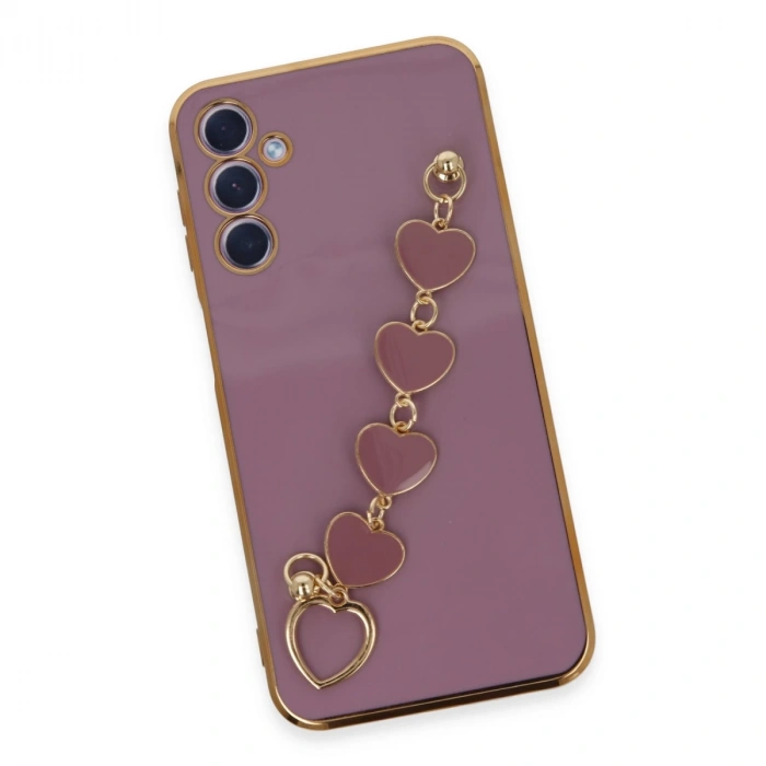 Samsung Galaxy A24 4g Kılıf Esila Silikon - Mor