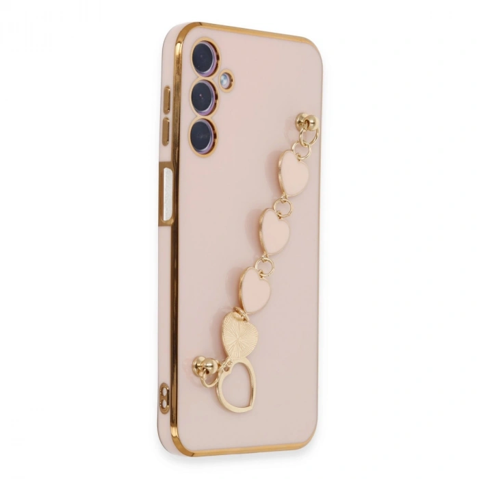 Samsung Galaxy A24 4g Kılıf Esila Silikon - Pudra