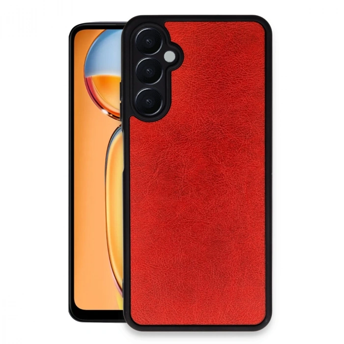 Samsung Galaxy A25 5g Kılıf Aras Deri Kapak - Kırmızı