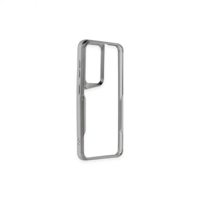 Samsung Galaxy A25 5g Kılıf Boyi Silikon Kapak - Gümüş