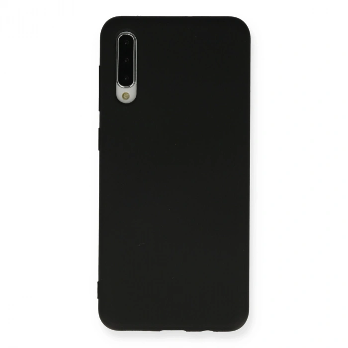Samsung Galaxy A30s Kılıf Nano İçi Kadife Silikon - Siyah