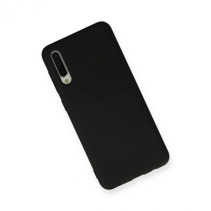 Samsung Galaxy A30s Kılıf Nano İçi Kadife Silikon - Siyah