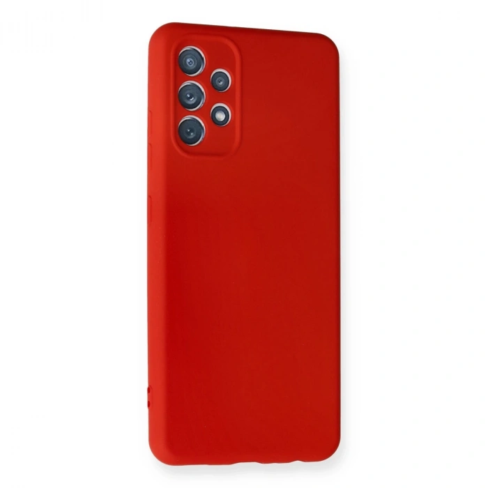 Samsung Galaxy A32 Kılıf Nano İçi Kadife Silikon - Kırmızı