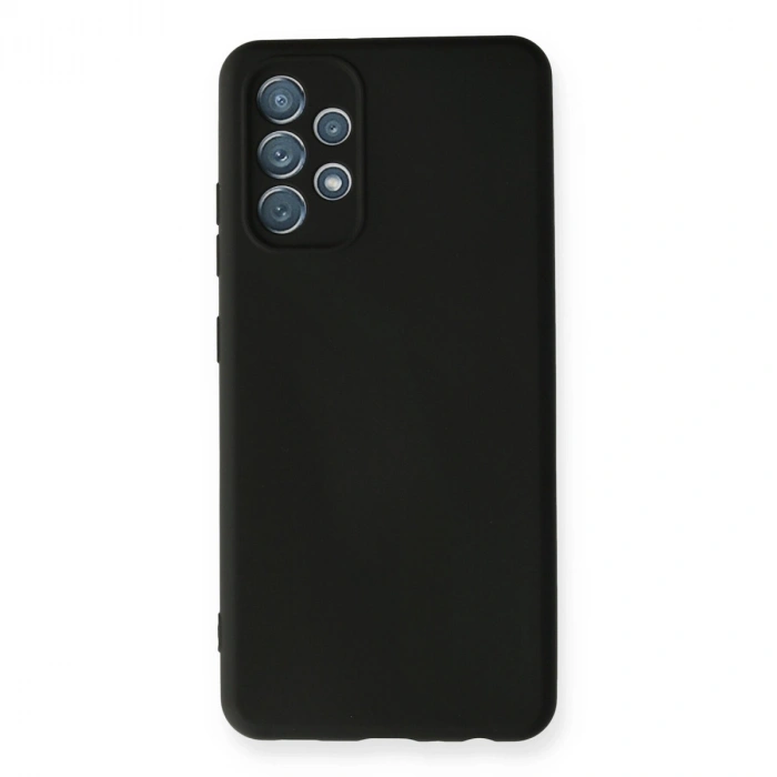 Samsung Galaxy A32 Kılıf Nano İçi Kadife Silikon - Siyah