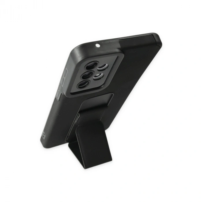 Samsung Galaxy A33 5g Kılıf Mega Standlı Silikon - Siyah