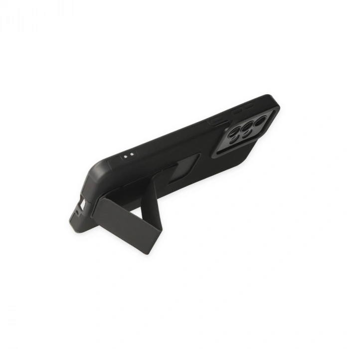 Samsung Galaxy A33 5g Kılıf Mega Standlı Silikon - Siyah