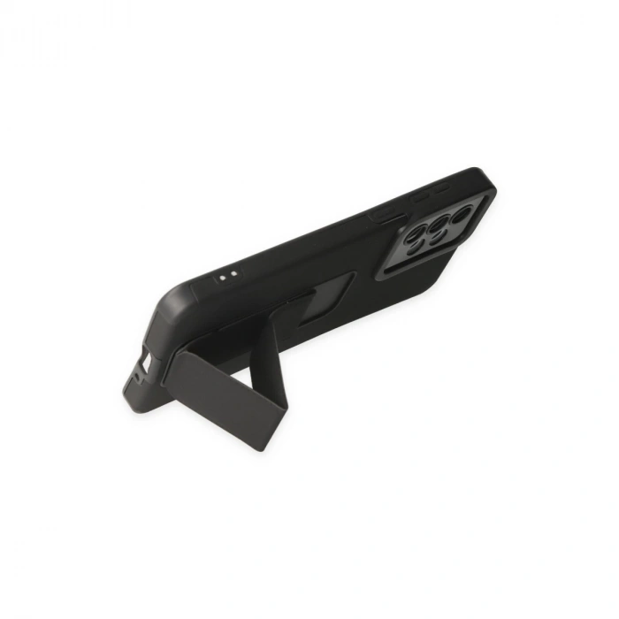 Samsung Galaxy A33 5g Kılıf Mega Standlı Silikon - Siyah