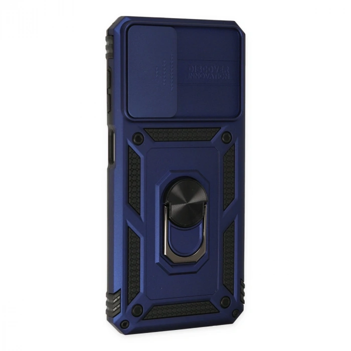 Samsung Galaxy A33 5g Kılıf Pars Lens Yüzüklü Silikon - Lacivert