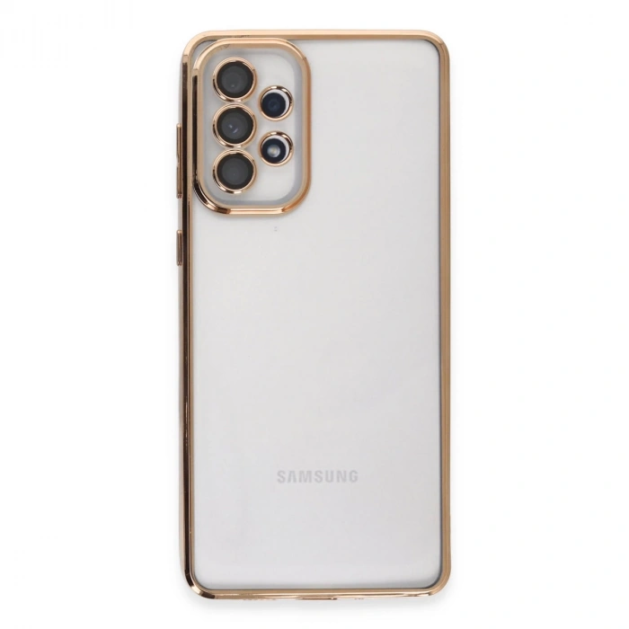 Samsung Galaxy A33 5g Kılıf Razer Lensli Silikon - Gold