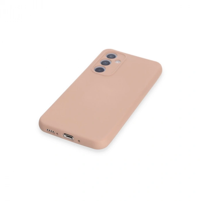 Samsung Galaxy A34 5g Kılıf Nano İçi Kadife Silikon - Pudra